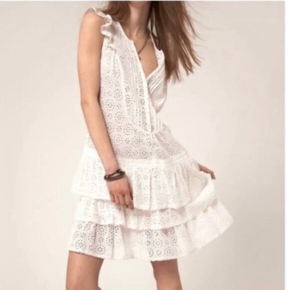 Zadig & Voltaire Dresses & Skirts - Zadig & Voltaire lace eyelet mini sleeveless Dress